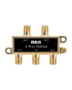 RCA RCAVH49R 4-WAY COAXIAL SPLITTER